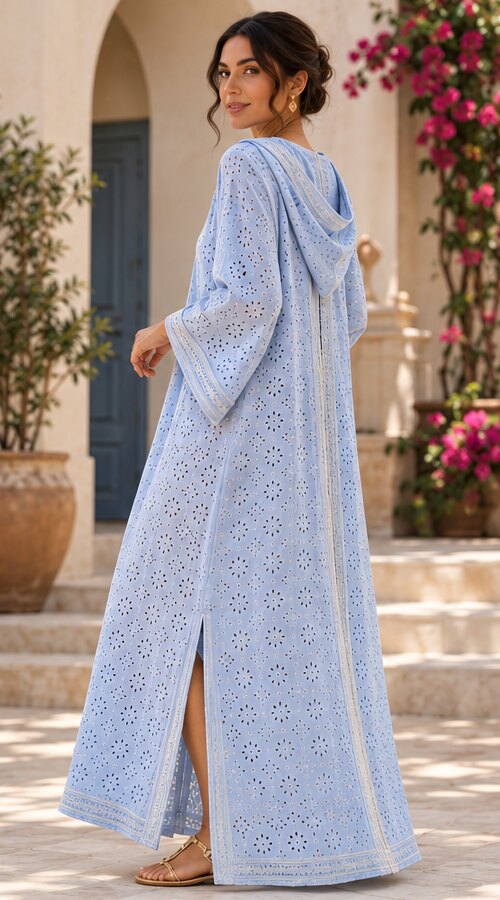 Broderie Anglaise Caftan
